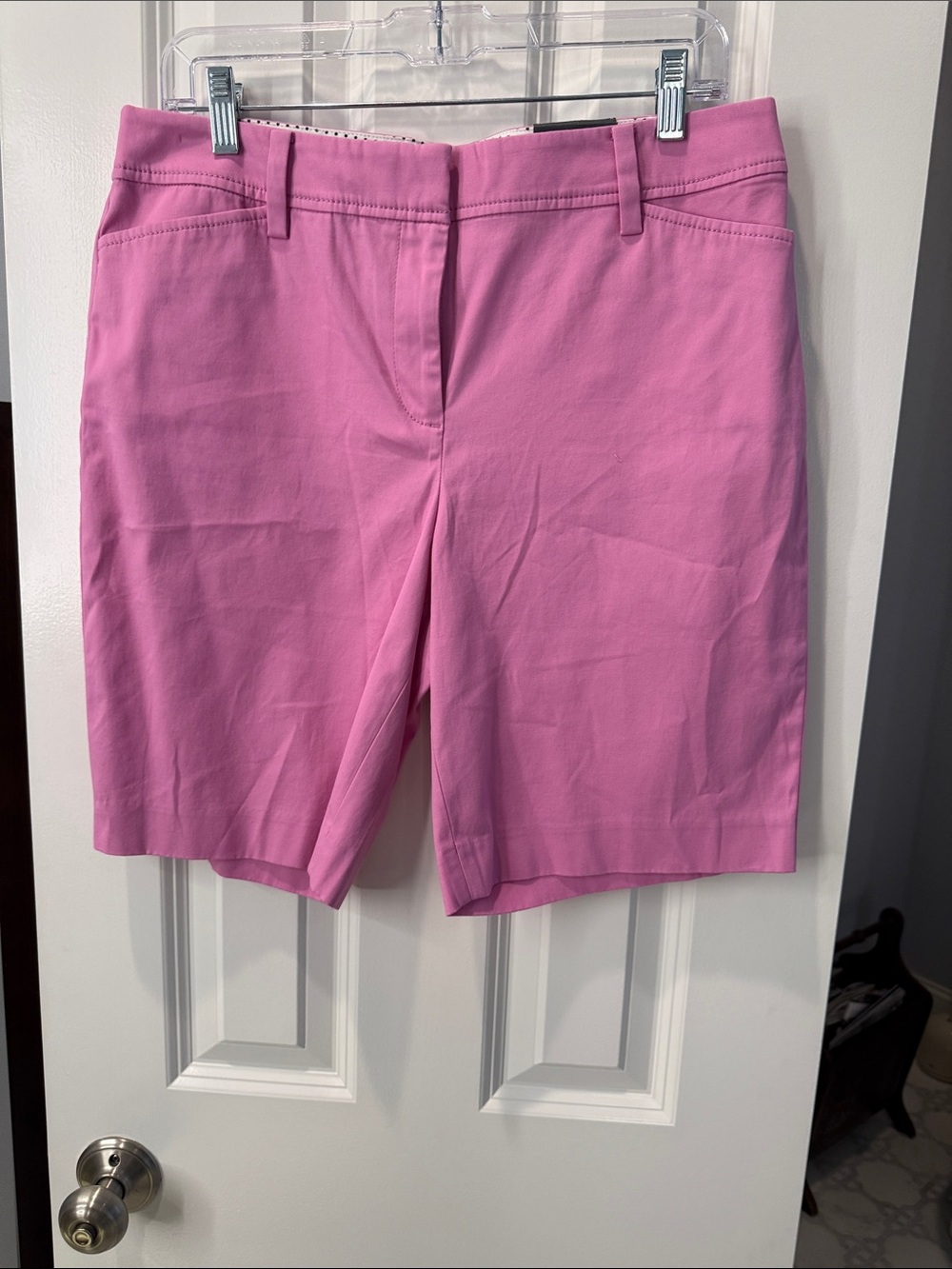 Talbots Bright Pink Stretch Bermuda Shorts